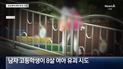 고교생이 8세 유괴 시도…범행 이유는?