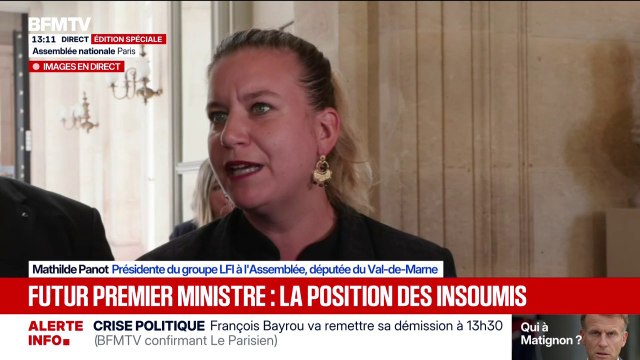 Nous allons déposer cet après-midi une motion de destitution contre Emmanuel Macron , déclare Mathilde Panot après la réunion LFI