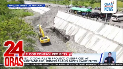 Sec. Dizon - P2.67-B project, overpriced at substandard; idineklarang tapos kahit putol | 24 Oras