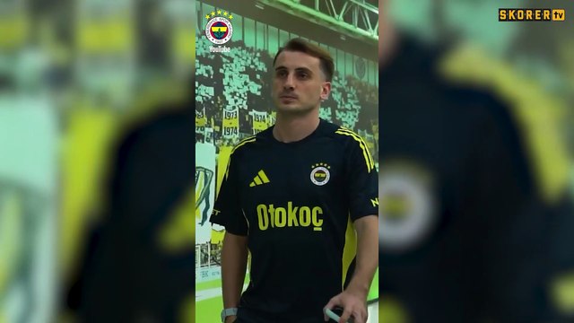 Kerem Aktürkoğlu Fenerbahçe ile ilk idmanında! Mert Hakan ile yan yana geldiler