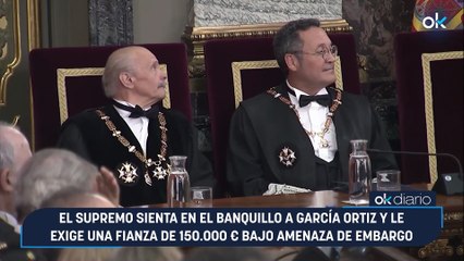 El Supremo sienta en el banquillo a García Ortiz y le exige una fianza de 150.000 € bajo amenaza de embargo