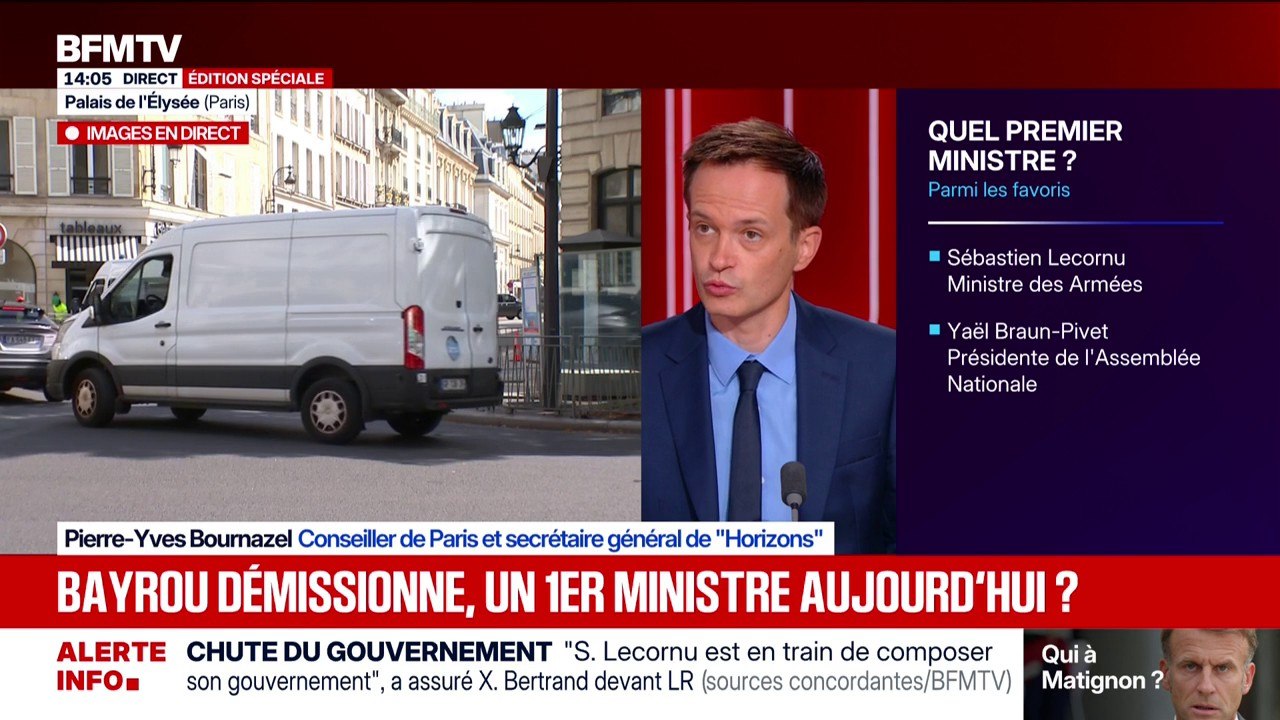 Chute du gouvernement: "C'est la stabilité qui va nous permettre d'avancer", déclare Pierre-Yves Bournazel (Horizons)
