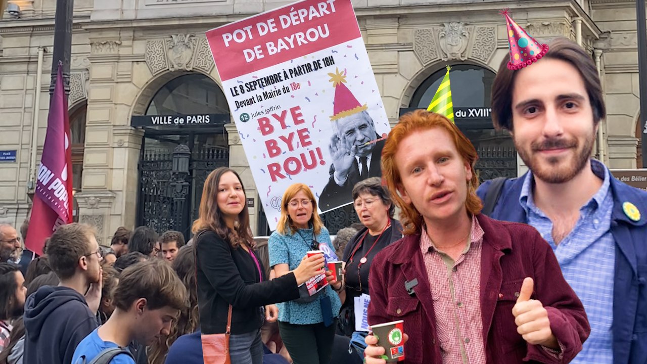 "Bye-bye Bayrou" : un pot de départ à Paris pour fêter le départ de l'ex-Premier ministre