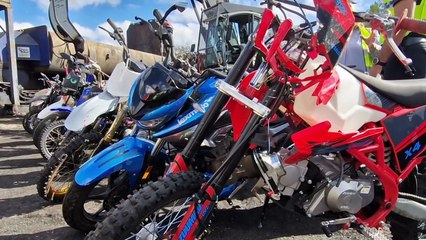 (September 2025) Watch as illegal off-road bikes seized in Sandwell and crushed by police