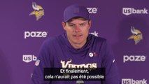 Vikings - O'Connell : “Cela n'aurait pas été possible sans J.J. McCarthy”