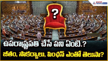 Vice President of India Explained: ఉపరాష్ట్రపతి చేసే పని ఏంటి.? | Asianet News Telugu