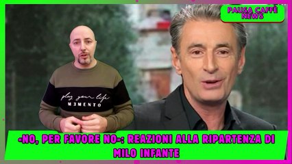 «No, per favore no» reazioni alla ripartenza di Milo Infante
