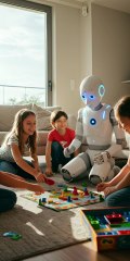AI Robot Plays Games with Kids 🤖 | Fun Future Moments | Everyday with AI