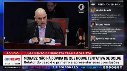 Moraes inicia voto: “Não há dúvida de que houve tentativa de golpe”
