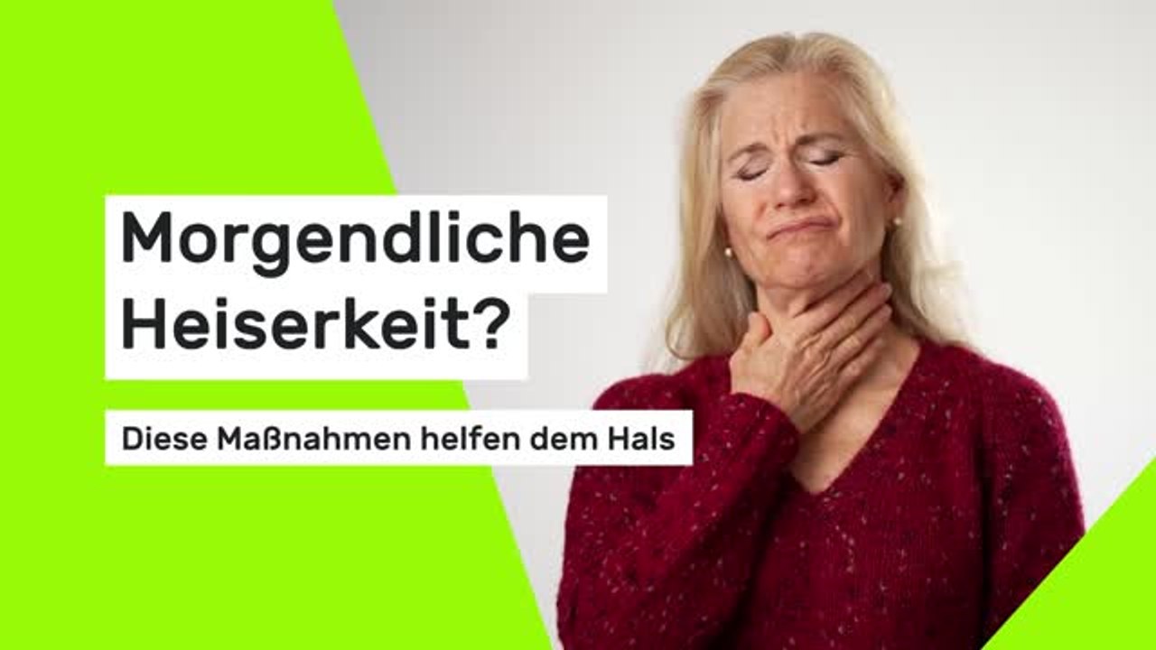 Morgendliche Heiserkeit? Diese Maßnahmen helfen dem Hals