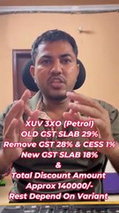 MAHINDRA 3XO  NEW DISCOUNTED PRICE AFTER GST REFORMS