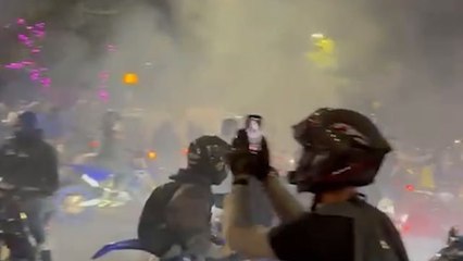 Calls for action over hundreds of motorbikes gathering outside London Eye