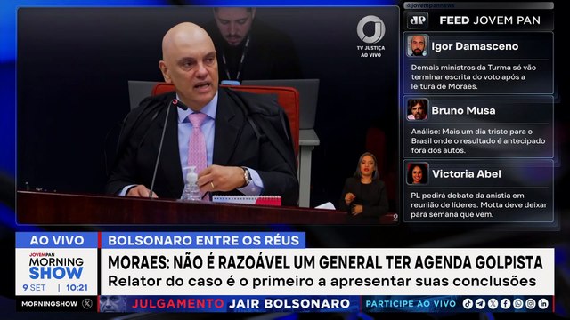 Moraes compara mensagens entre Bolsonaro e Ramagem ao PCC