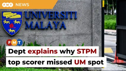 Dept explains why STPM top scorer missed out on UM accountancy spot