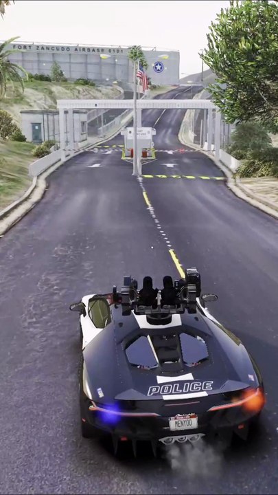GTA 5 Police in military base