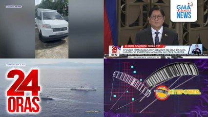 24 Oras: (Part 2) Sasakyang nirentahan pero 'di isinauli, narekober | Mag-asawang barko ng Pilipinas | Kuryente mula sa giant kite?, atbp.