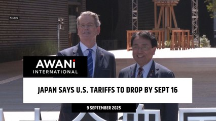 Japan says U.S. tariffs to drop by Sept 16
