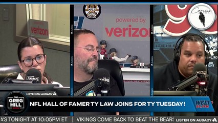 NFL HoF Ty Law joins!  "Get Diggs involved more"