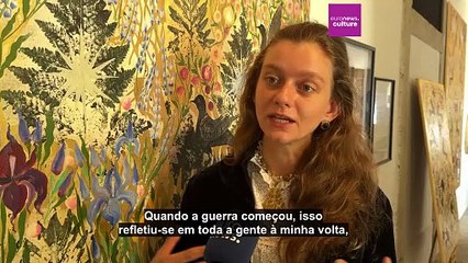 Artista refugiada ucraniana mostra "a beleza do mundo" na Basílica da Estrela