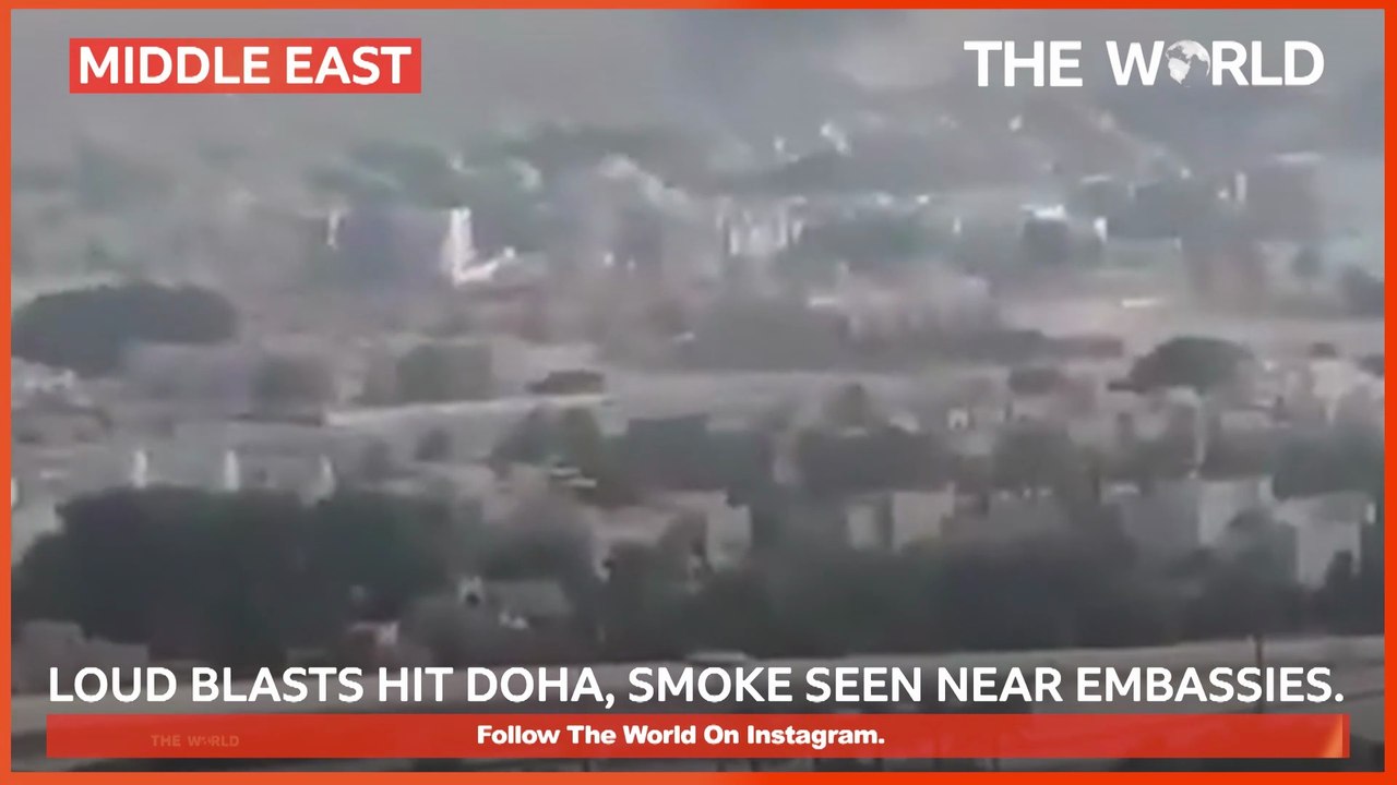 Explosions Rock Doha: Israel Strikes Hamas Officials Amid Ceasefire Talks |  @TheWorldEng   | #doha