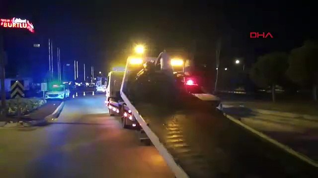 İstanbul- Silivri'de motosikletli kurye bariyerlere çarparak metrelerce savruldu