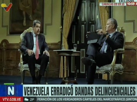 Presidente Nicolás Maduro afirmó la erradicación de bandas criminales en Venezuela