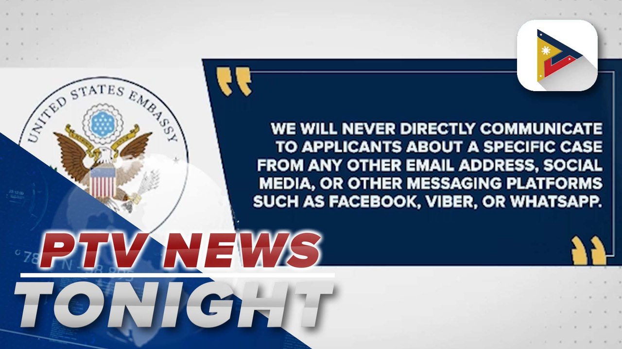 U.S. Embassy warns visa applicants vs fraudulent emails, messages