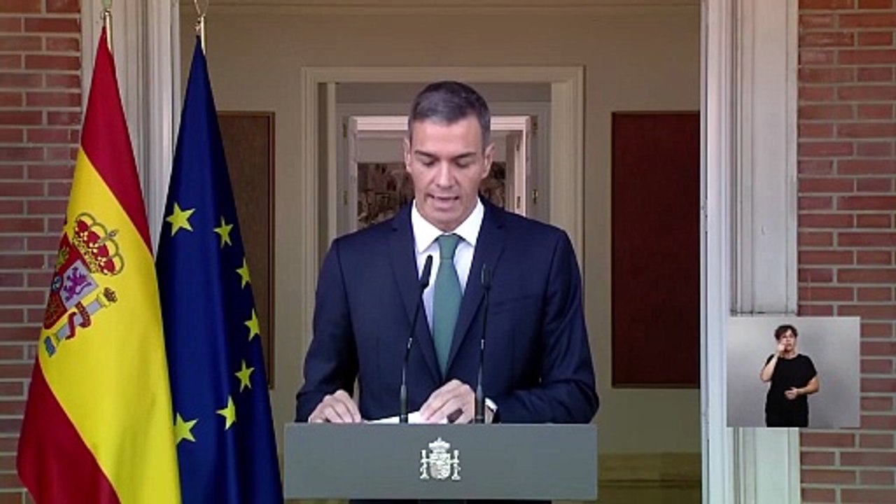 Pedro Sánchez anuncia "nueve acciones para detener el genocidio en Gaza"