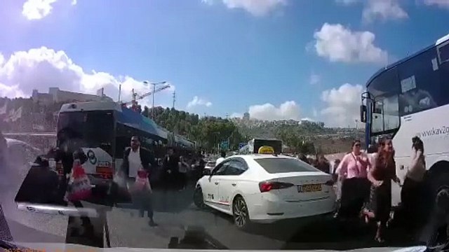 Imágenes dramáticas del lugar del ataque terrorista en Jerusalén