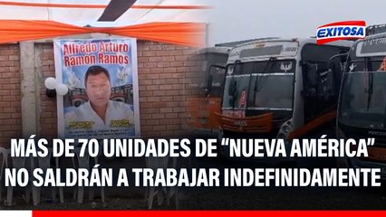 Carabayllo: Compañeros de chofer asesinado realizan velorio en paradero final de empresa 'Nueva América'