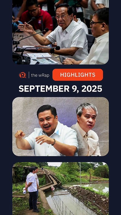 Today’s headlines: Flood control projects, Estrada & Villanueva, Discayas | The wRap | September 9, 2025