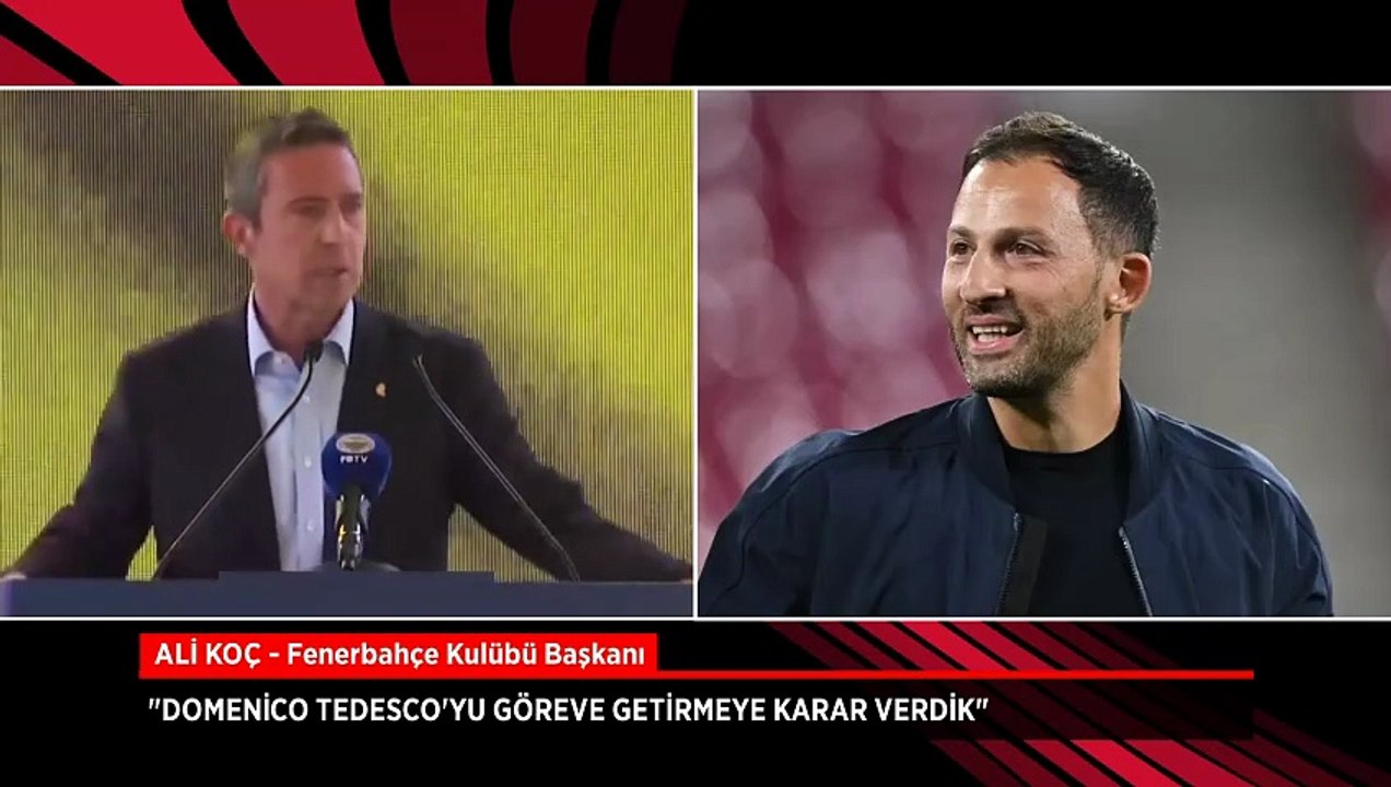 Başkan Ali Koç açıkladı: Yeni teknik direktör Domenico Tedesco