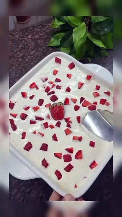 Strawberry Bread Pudding Recipe | Easy Dessert with Fresh Strawberries