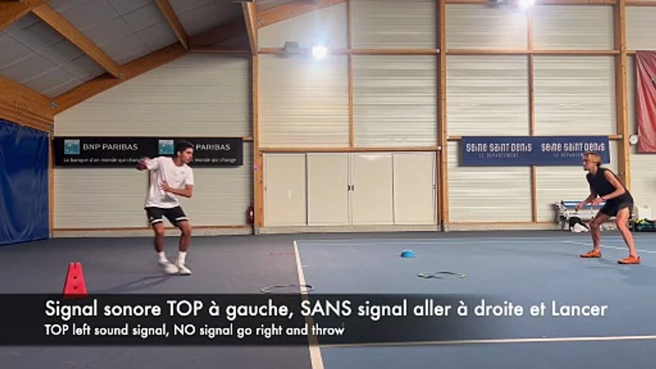 Travail de l'oeil au tennis (vector ball)