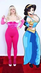 JASMINE ALADIN 2D VS 3D 🧞 #JocyCosplay #Cosplay