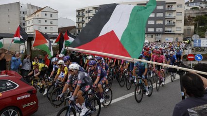 Continúa el caos en LaVuelta por las protestas propalestinas