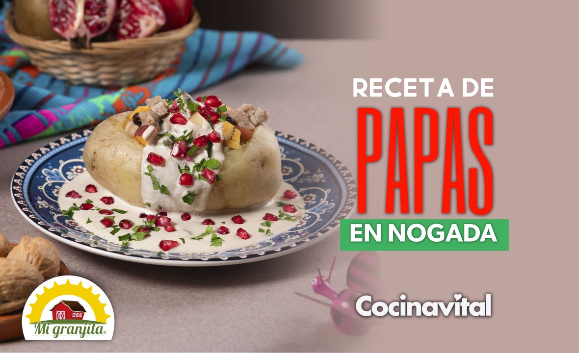 Receta de Papas en nogada