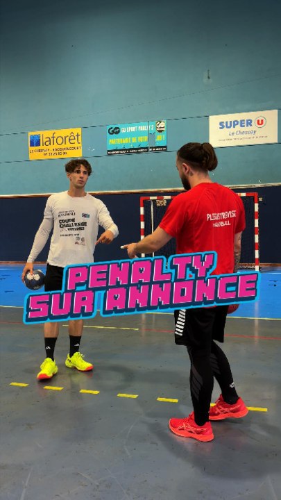Penalty annonce avec Thomas ! (C’était bien marrant 😂) #hand #handball #handballPlayer #Fun #Defi