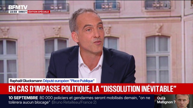 Raphaël Glucksmann estime qu'Olivier Faure, premier secrétaire du PS, est légitime pour être nommé Premier ministre