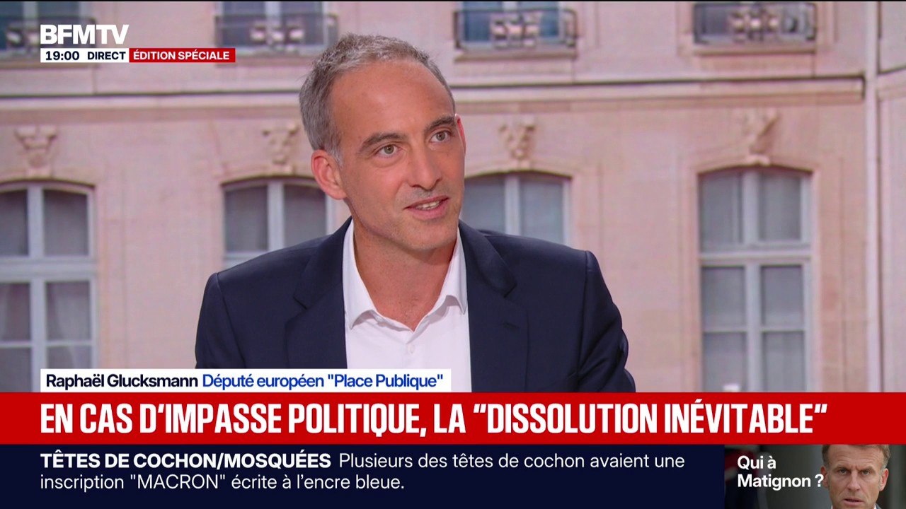 Futur Premier ministre: Raphaël Glucksmann estime qu'un accord doit être trouvé mais "sans le RN, ni LFI"