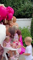 Kid Takes Bite of Little Sister's Birthday Cake During Celebration