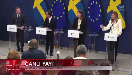 İsveç Sağlık Bakanı canlı yayında fenalaşarak yere yığıldı