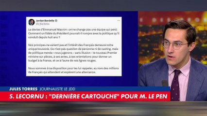 Jules Torres : «Si Sébastien Lecornu veut rester, il devra donner un coup de barre à droite»