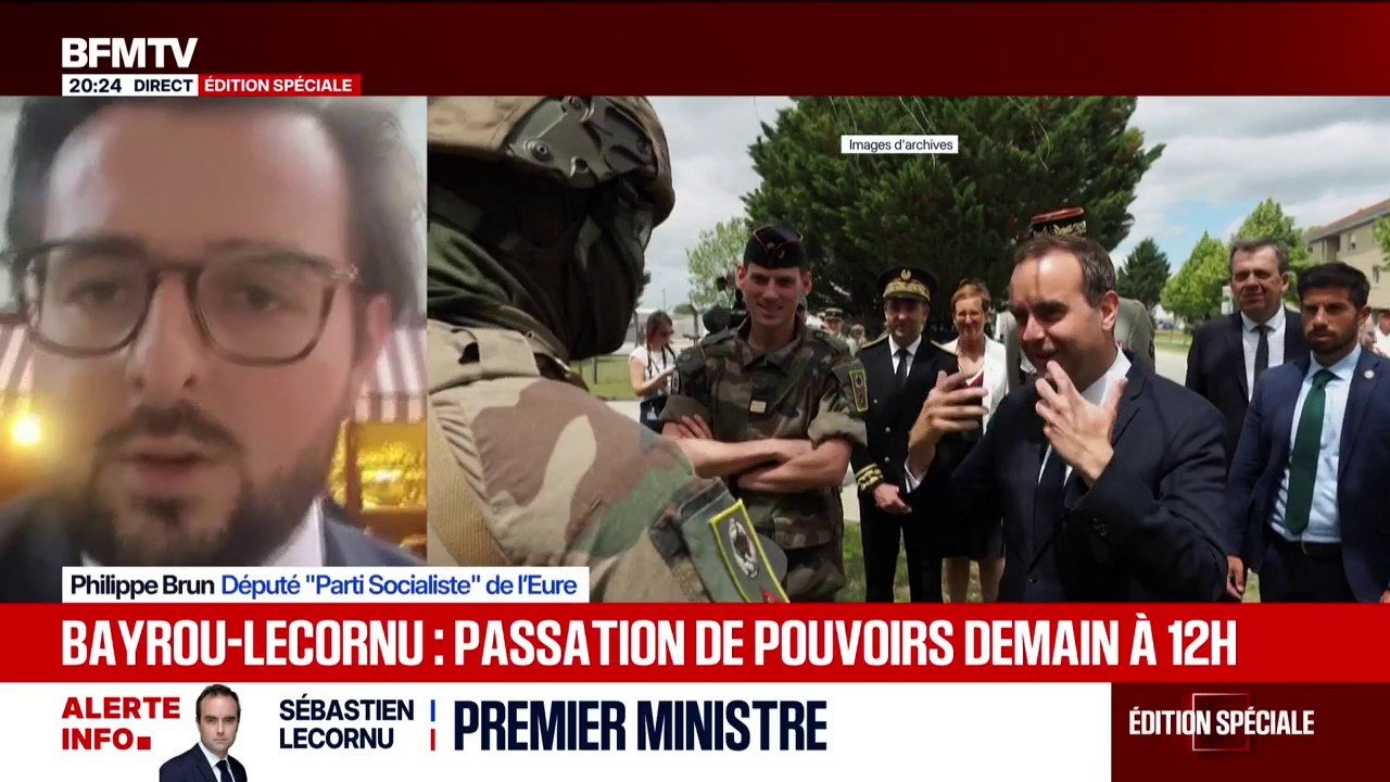 Sébastien Lecornu nommé Premier ministre: "Cette décision est une gifle pour le Parlement", fustige Philippe Brun, député PS de l'Eure