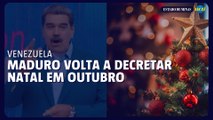 Maduro volta a decretar Natal em outubro na Venezuela