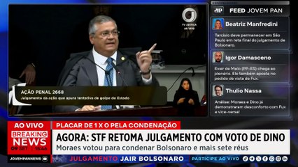 Flávio Dino inicia voto no julgamento de Bolsonaro e reforça imparcialidade do STF