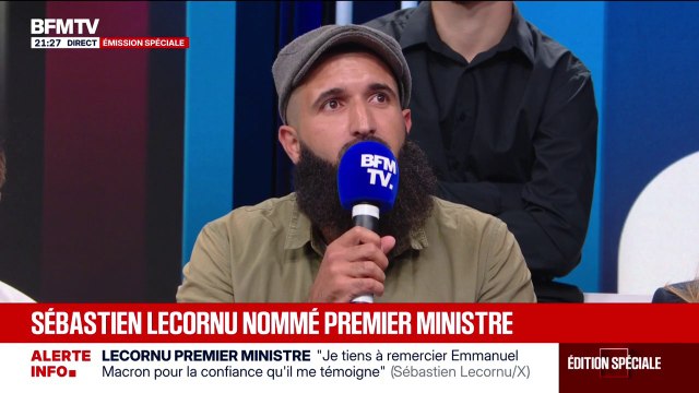 FORUM BFMTV - Kévin, gardien d'immeubles dans les Yvelines, estime que Sébastien Lecornu n'est pas légitime , à être nommé Premier ministre