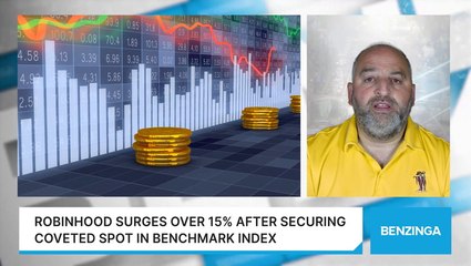 Robinhood Surges Over 15% After Securing Coveted Spot In Benchmark Index