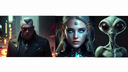 Galerie de personnages de mes livres créés par IA