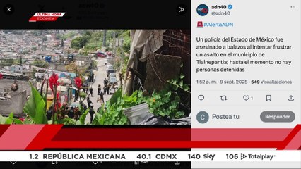 🚨¡Última Hora! Asesinan a balazos a policía de Tlalnepantla tras frustrar un asalto